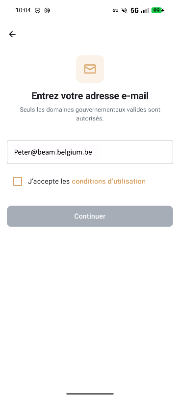 Saisissez votre adresse e-mail
